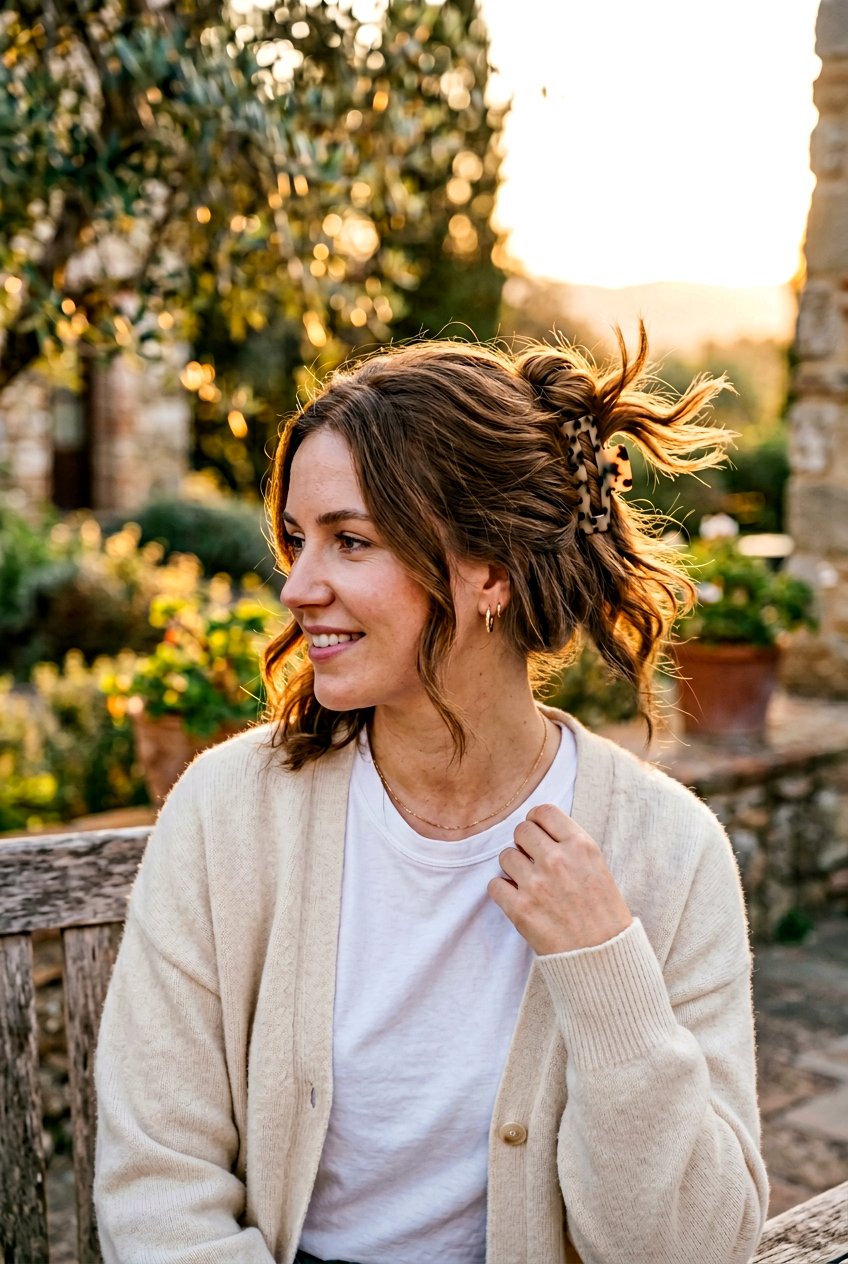 Claw Clip Hairstyle For Sunset - 20 sunset photo shoot hairstyles - 20 sunset photo shoot hairstyles