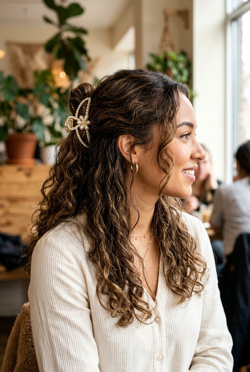 Claw Clip Natural Hair Half Up Half Down - 20 natural hair half up half down styles - 20 natural hair half up half down styles