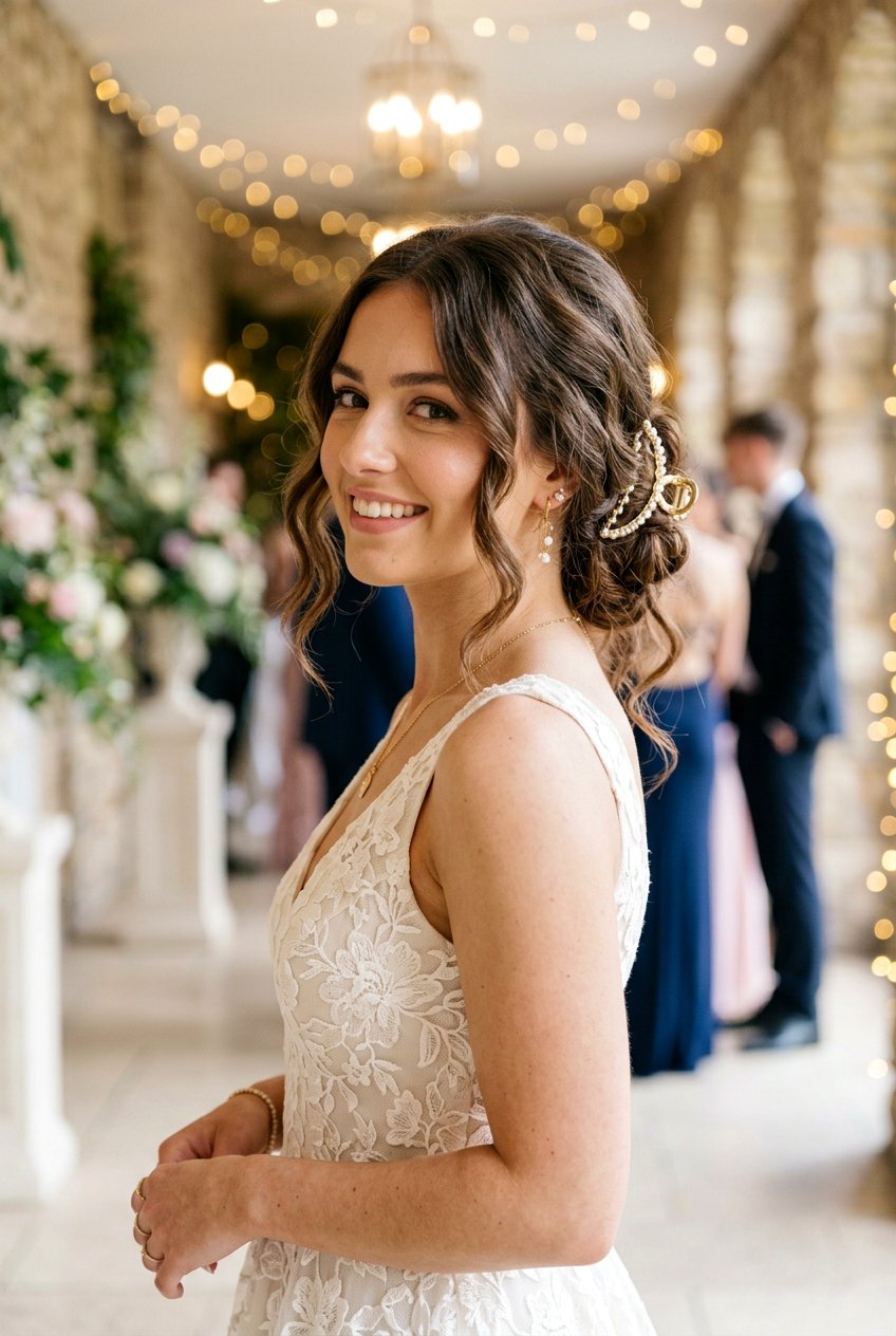 Claw Clip Prom Hairstyle For Wavy Hair - 20 prom hairstyles with claw clip - 20 prom hairstyles with claw clip