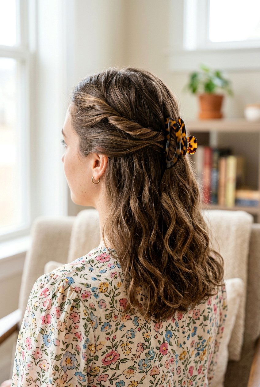 20 Effortless Claw Clip Hairstyles for a Chic, Quick Look