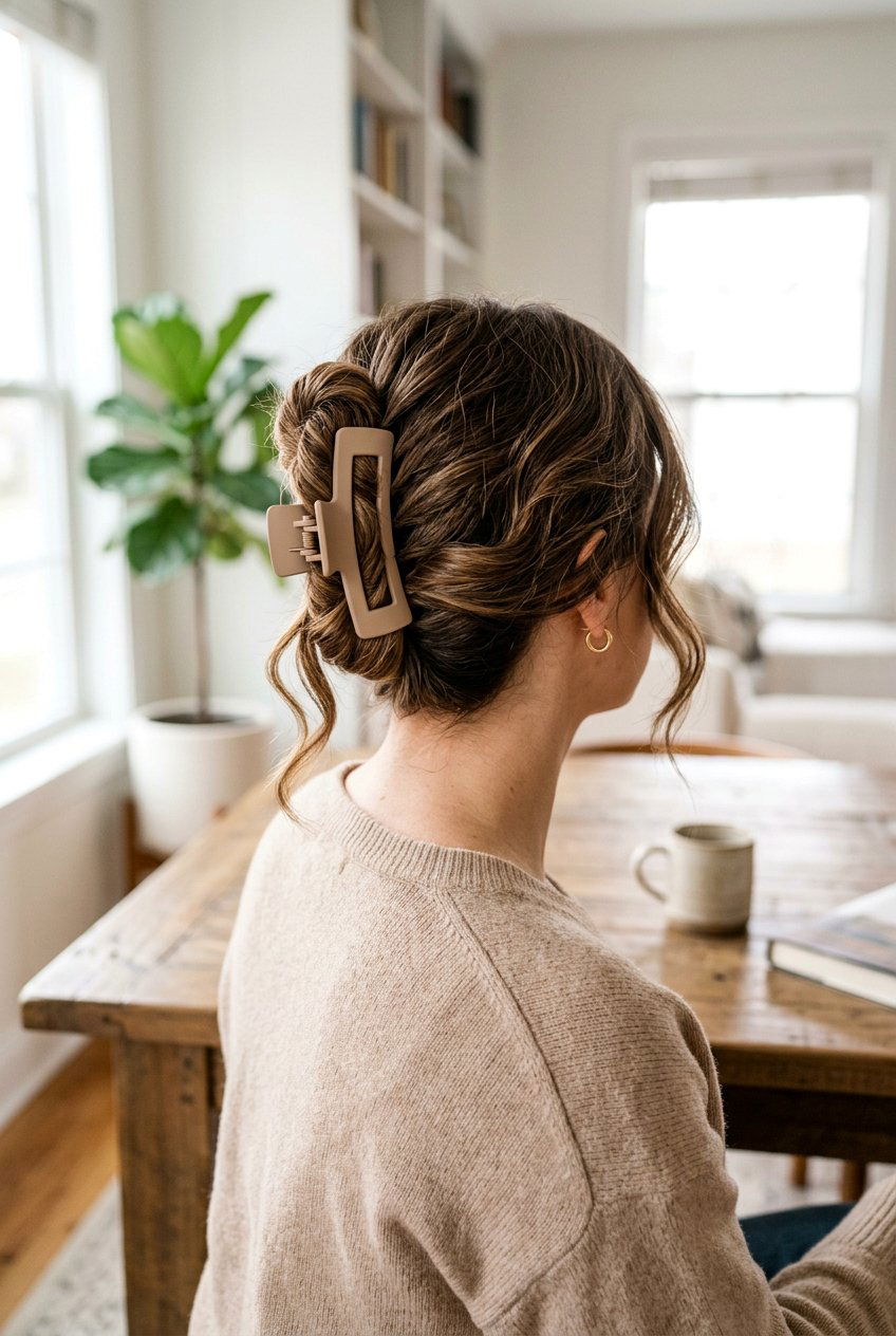 Claw Clip Updo For Brunch - 20 brunch hairstyles for women - 20 brunch hairstyles for women