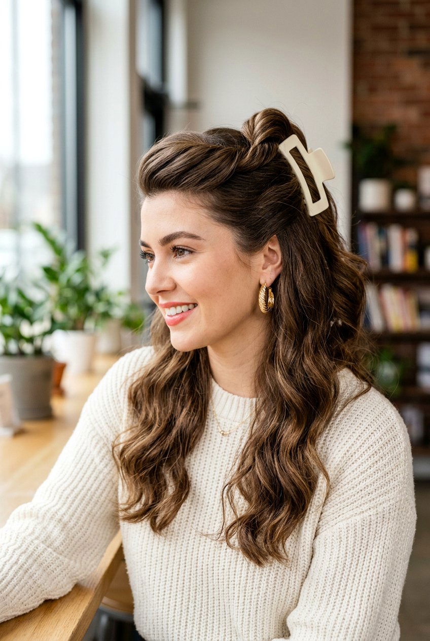 Claw Clip Volume Twist - 20 campus claw clip hairstyle - 20 campus claw clip hairstyle