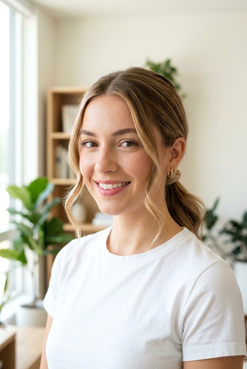 Clean Girl Ponytail With Face Framing Pieces - 20 clean girl ponytail hairstyle - 20 clean girl ponytail hairstyle