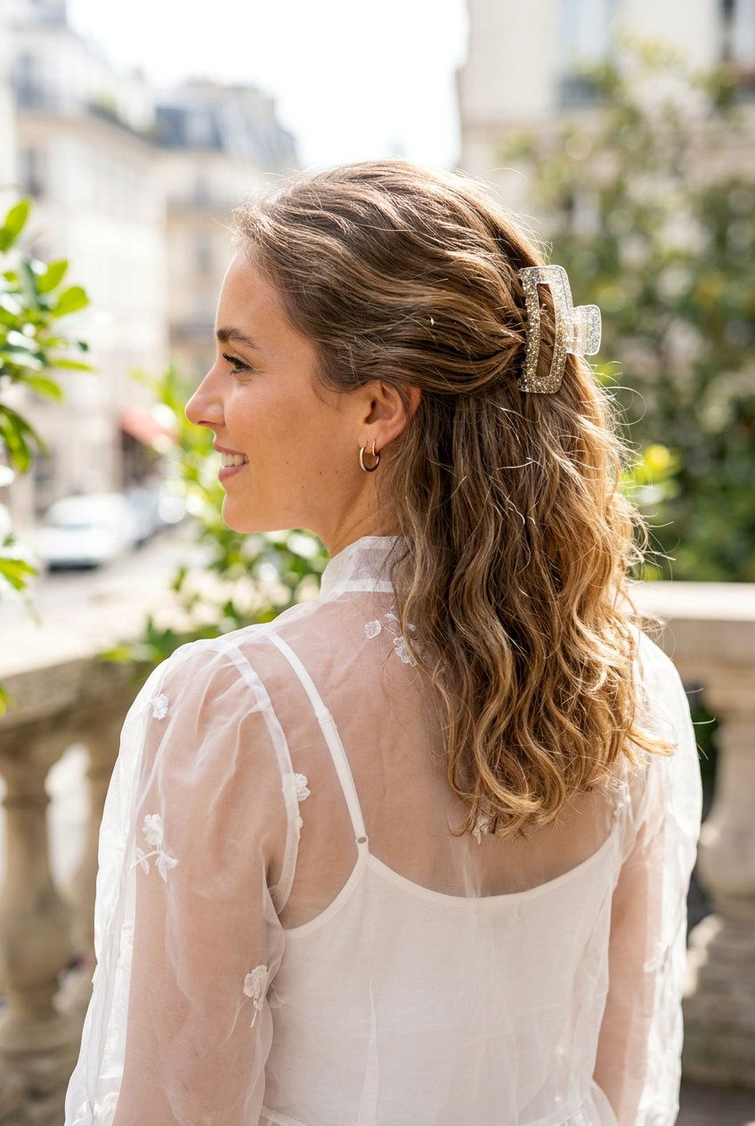 Clear Claw Clip Style - 20 y2k bun with claw clip - 20 y2k bun with claw clip