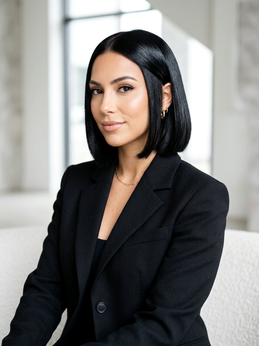 Clear Gloss On Black Bob - 20 clear gloss hair ideas for shine - 20 clear gloss hair ideas for shine