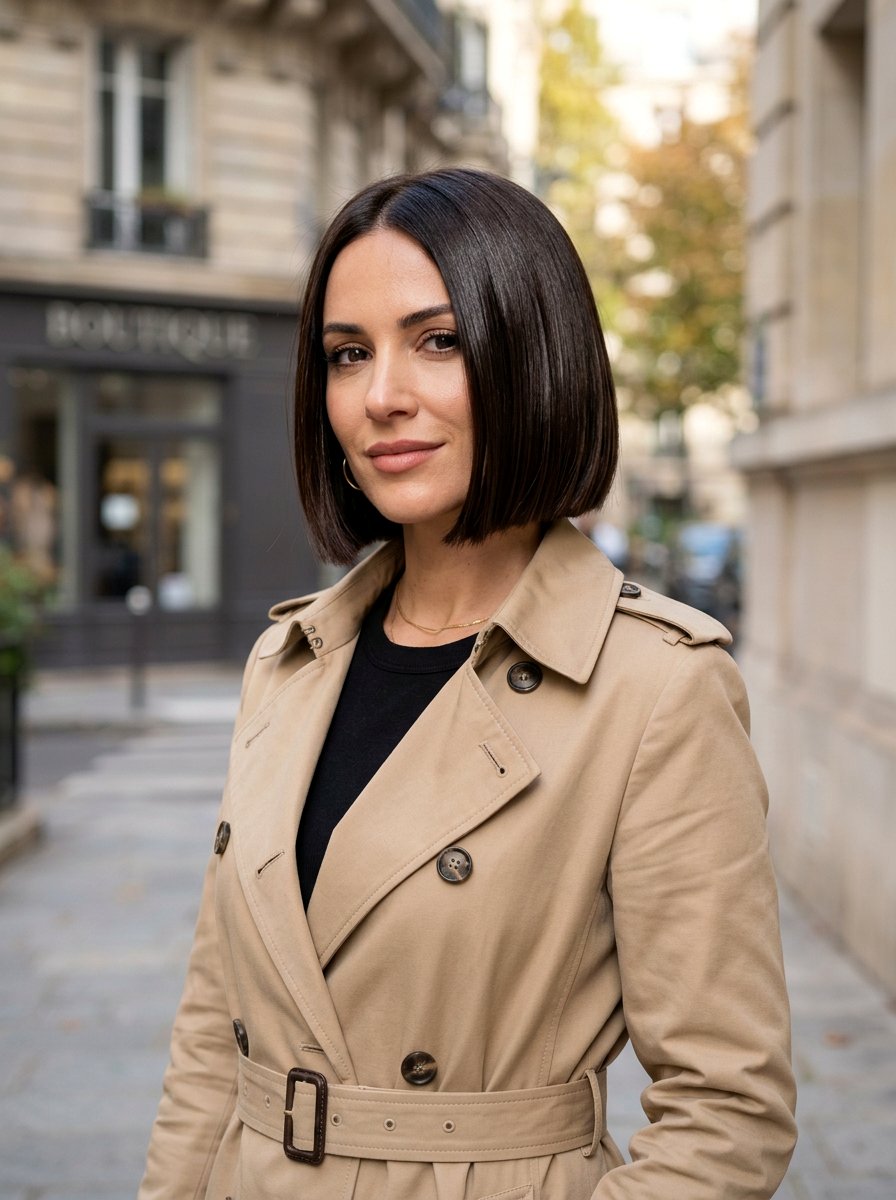 Clear Gloss On Espresso Short Bob - 20 clear gloss hair ideas for shine - 20 clear gloss hair ideas for shine