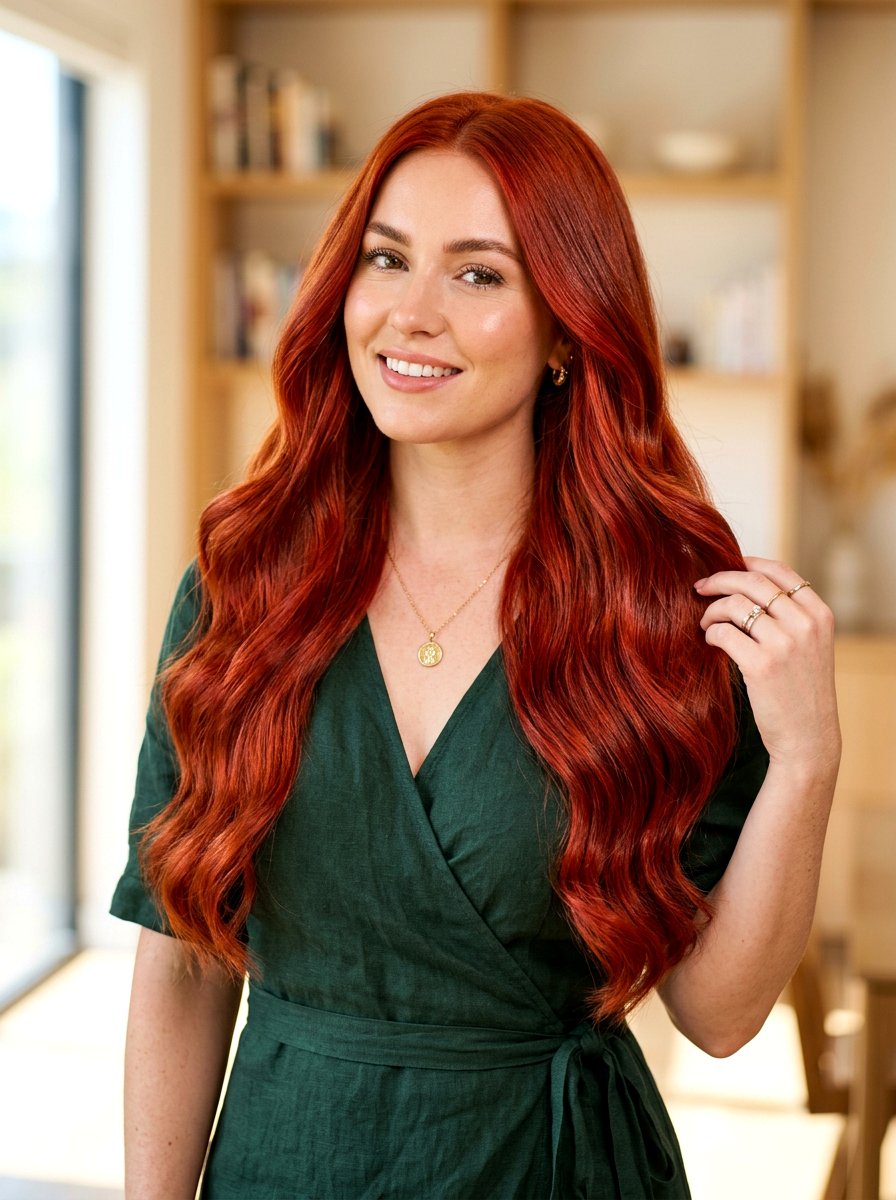 Clear Gloss On Red Long Hair - 20 clear gloss hair ideas for shine - 20 clear gloss hair ideas for shine