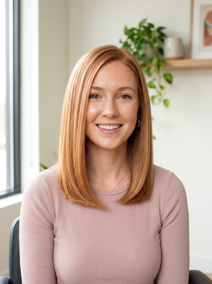 Clear Gloss On Strawberry Blonde Lob - 20 clear gloss hair ideas for shine - 20 clear gloss hair ideas for shine