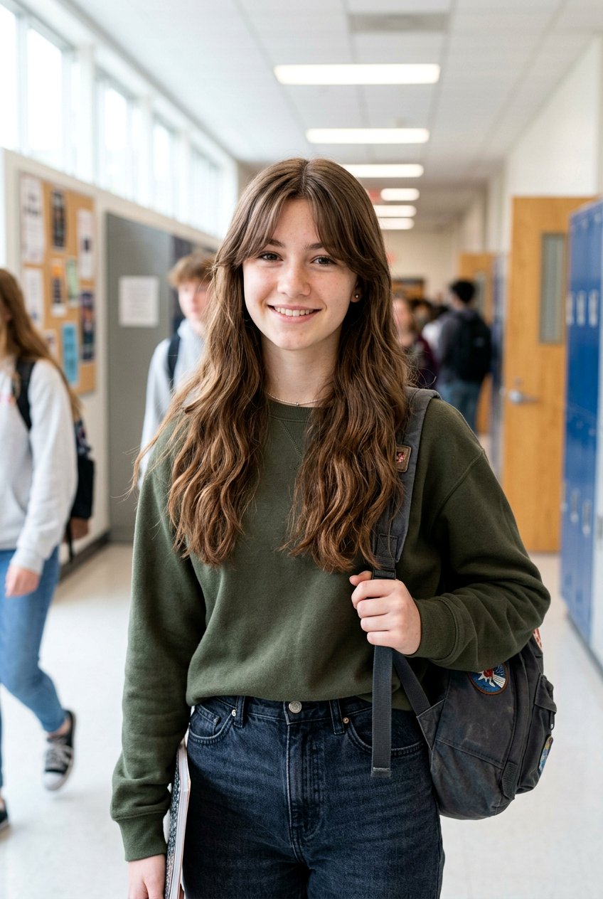 Clip In Curtain Bangs For Teens - 20 curtain bangs for teenage girls - 20 curtain bangs for teenage girls