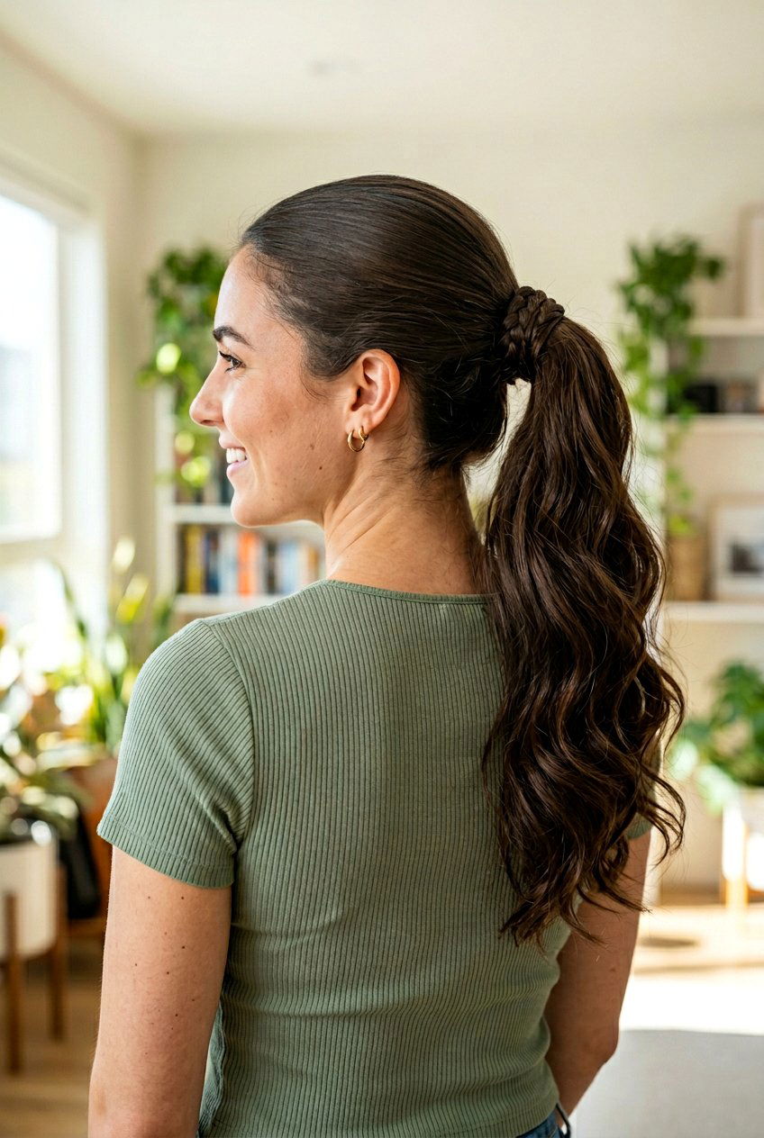 Clip In Ponytail With Braided Base - 20 clip in ponytail hairstyles - 20 clip in ponytail hairstyles