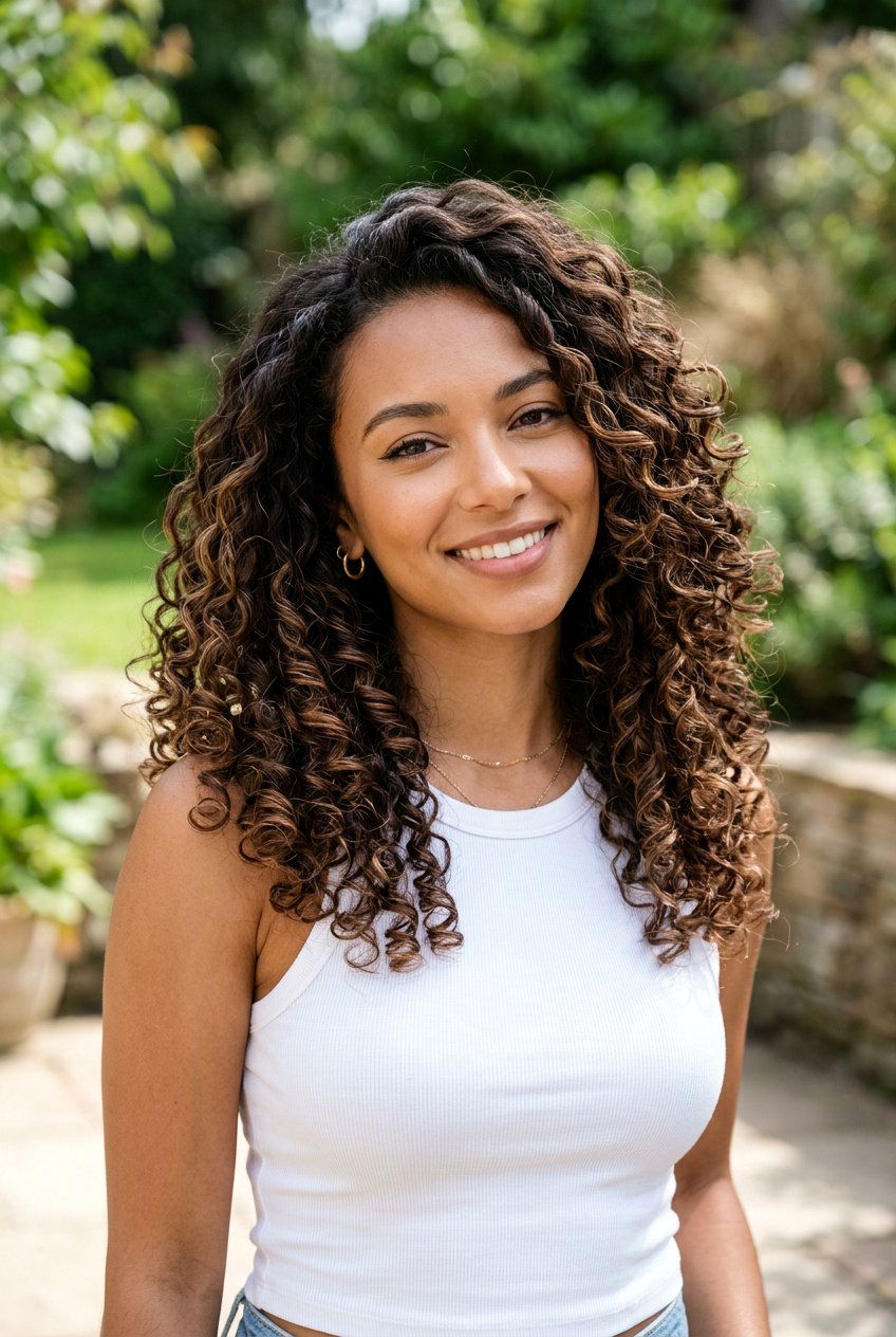 Cocoa Balayage On Curly Hair - 20 cool cocoa balayage - 20 cool cocoa balayage