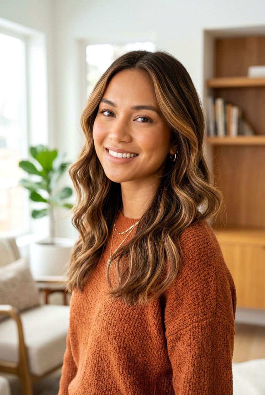 Cocoa Chestnut Balayage For Warm Skin Tones - 20 cocoa chestnut balayage - 20 cocoa chestnut balayage