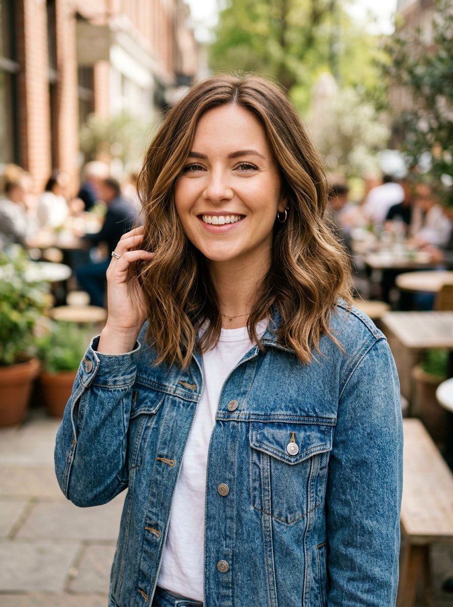 Coffee Brown Hair With Golden Babylights - 20 warm brunette with golden babylights - 20 warm brunette with golden babylights