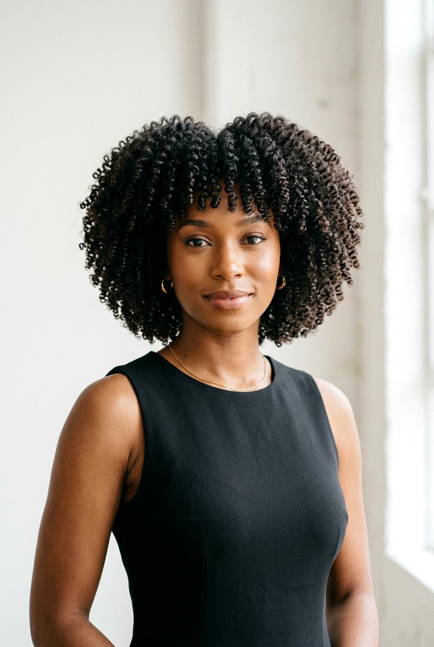 Coiled Afro Bob - 20 curly afro bob haircut - 20 curly afro bob haircut