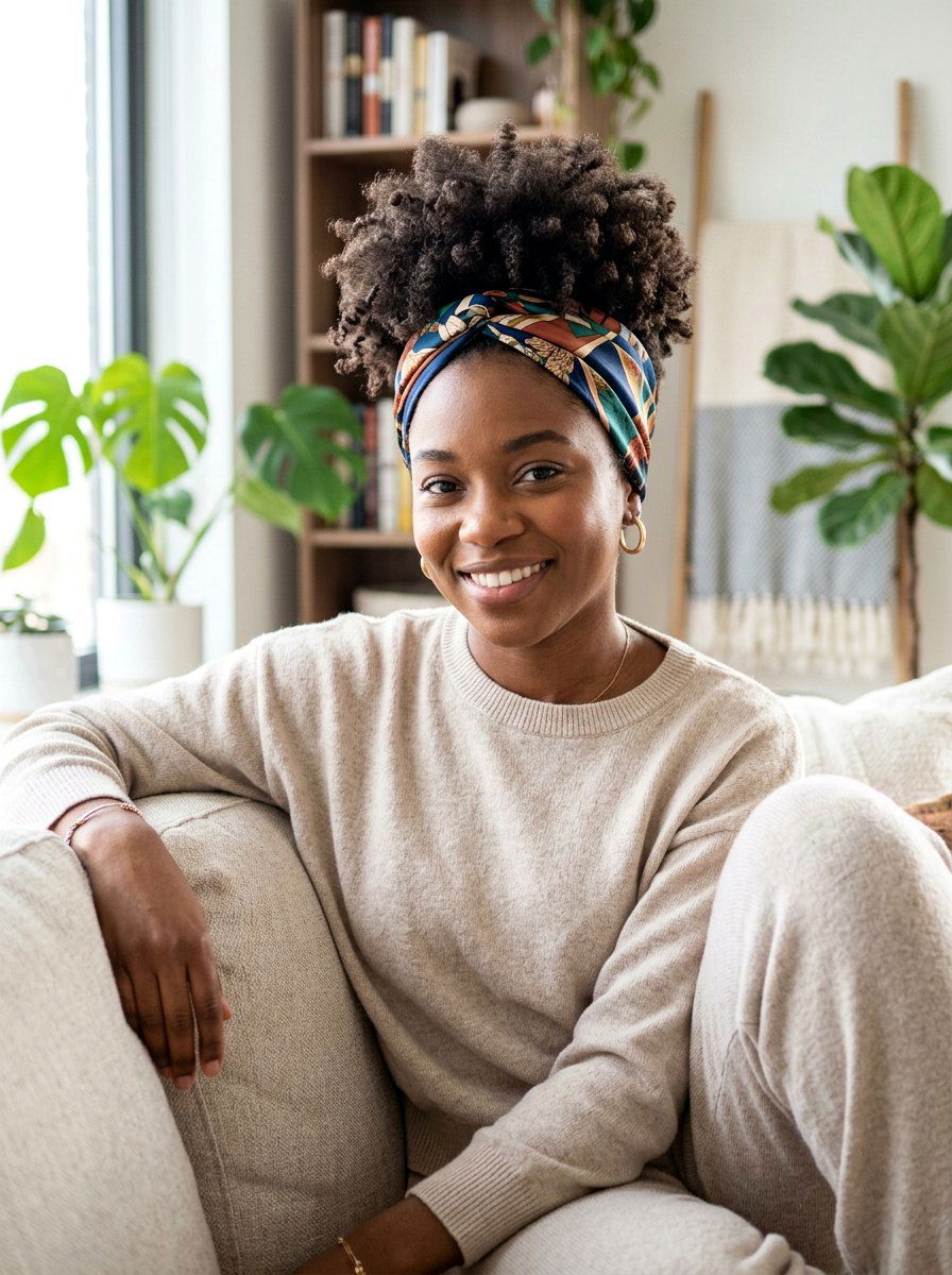 Coily Soft Frohawk Headband - 20 soft frohawk hairstyle for women - 20 soft frohawk hairstyle for women