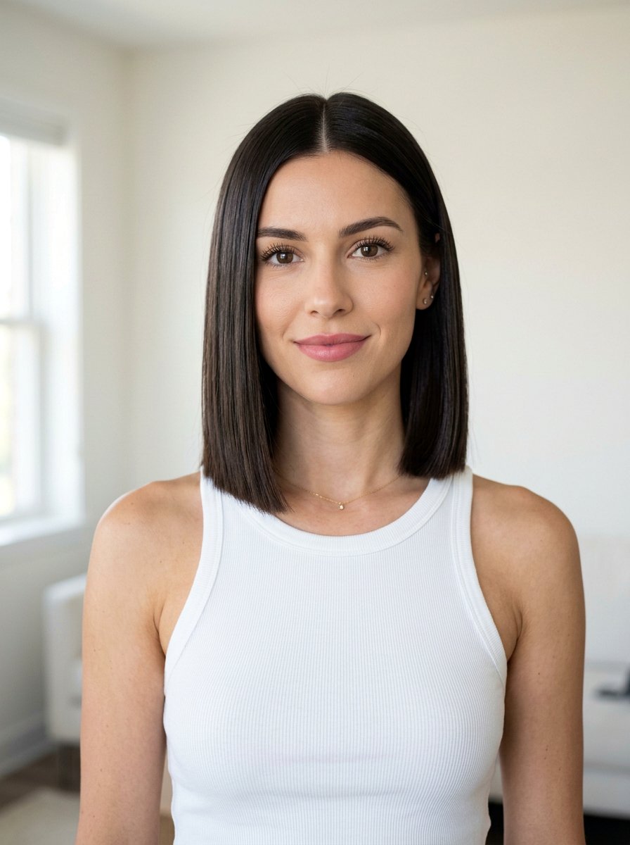 Collarbone Blunt Lob - 20 volume haircut for thinning hair women - 20 volume haircut for thinning hair women