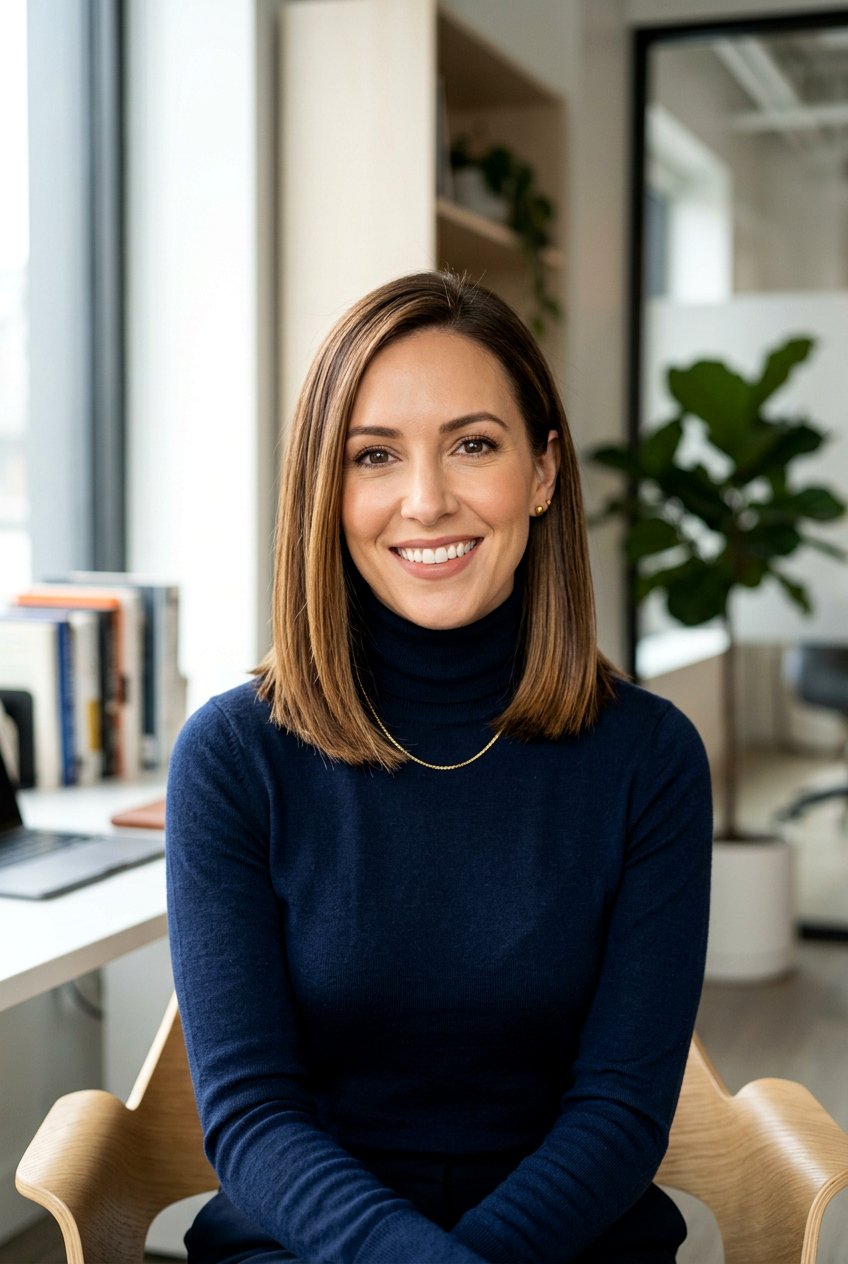 Collarbone Bob - 20 low maintenance haircut for professional women - 20 low maintenance haircut for professional women