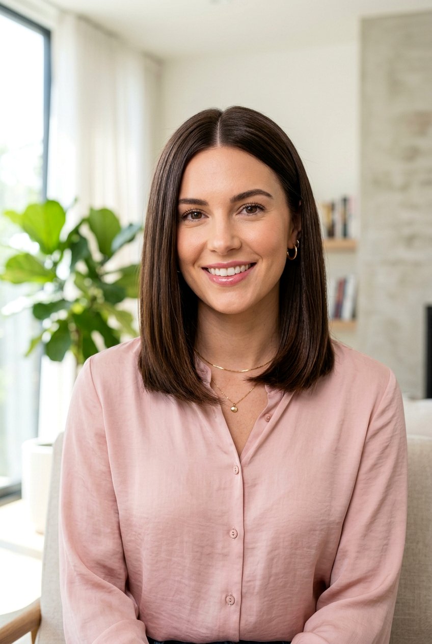 Collarbone Bob With Center Part - 20 clean professional bob with center part - 20 clean professional bob with center part