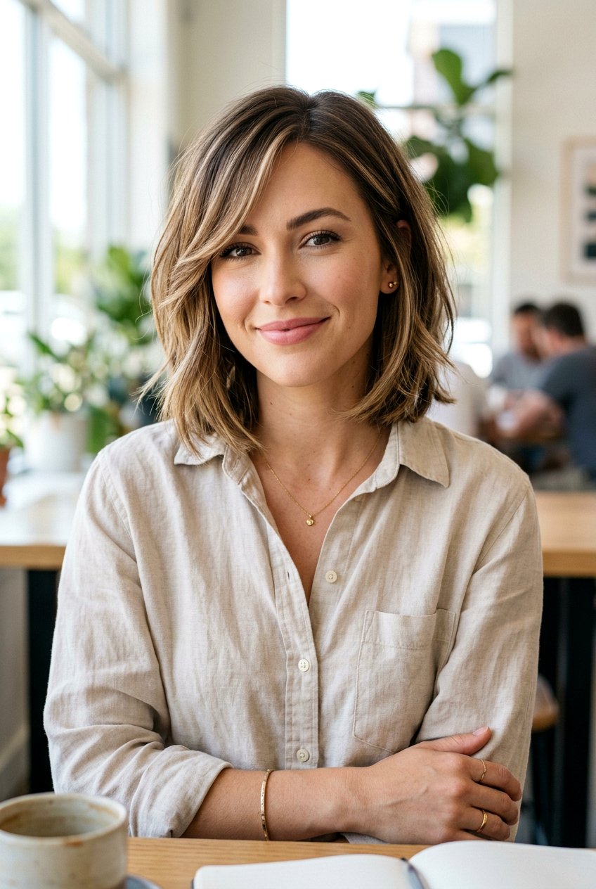 Collarbone Bob With Long Side Bangs - 20 collarbone bob with side bangs - 20 collarbone bob with side bangs