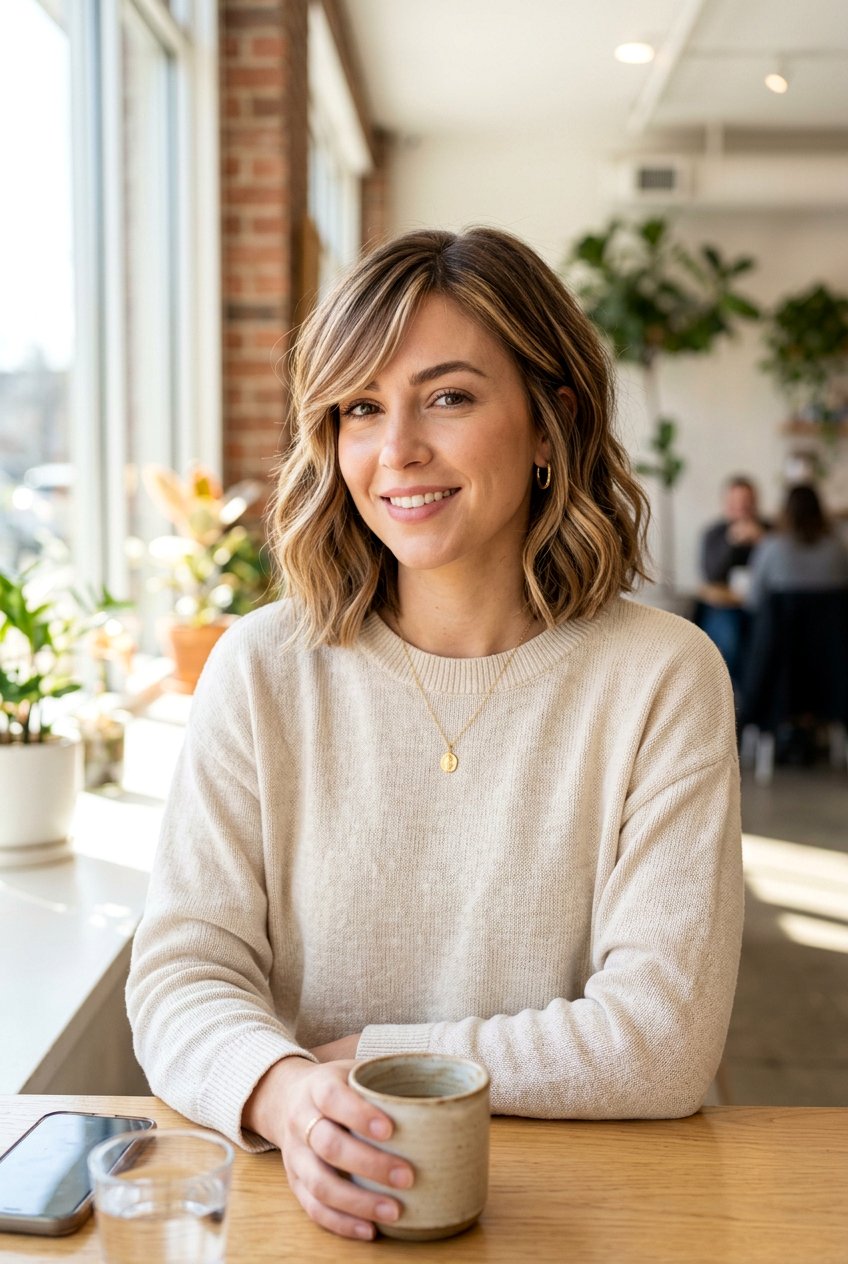 Collarbone Bob With Side Bangs And Highlights - 20 collarbone bob with side bangs - 20 collarbone bob with side bangs