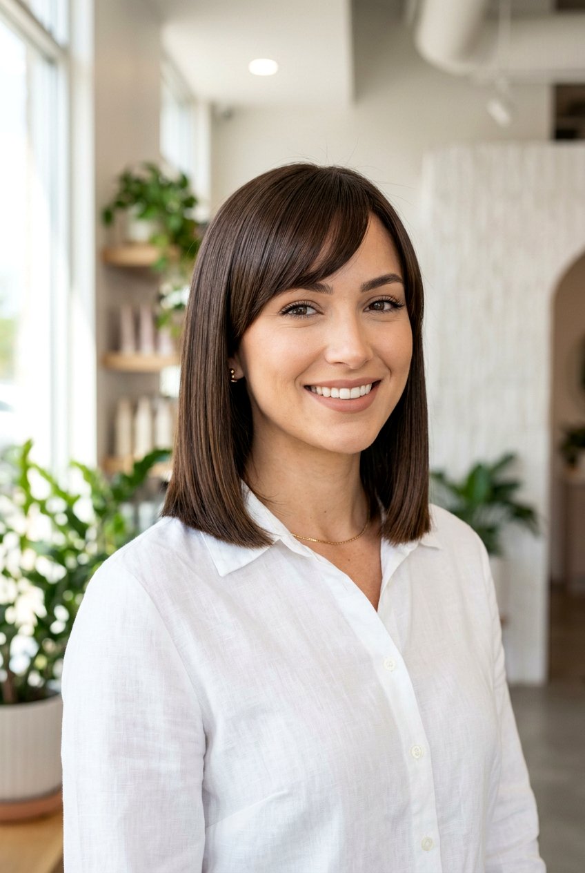 Collarbone Bob With Side Bangs For Straight Hair - 20 collarbone bob with side bangs - 20 collarbone bob with side bangs