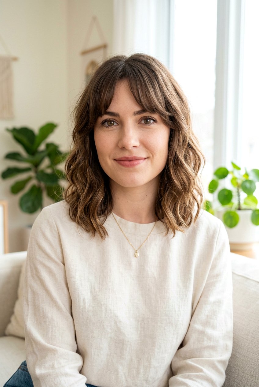 Collarbone Cut With Curtain Bangs For Square Face - 20 collarbone haircut with curtain bangs - 20 collarbone haircut with curtain bangs