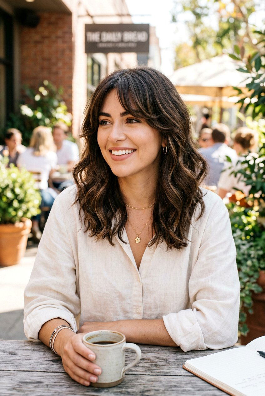 Collarbone Cut With Curtain Bangs For Thick Hair - 20 collarbone haircut for thick hair - 20 collarbone haircut for thick hair