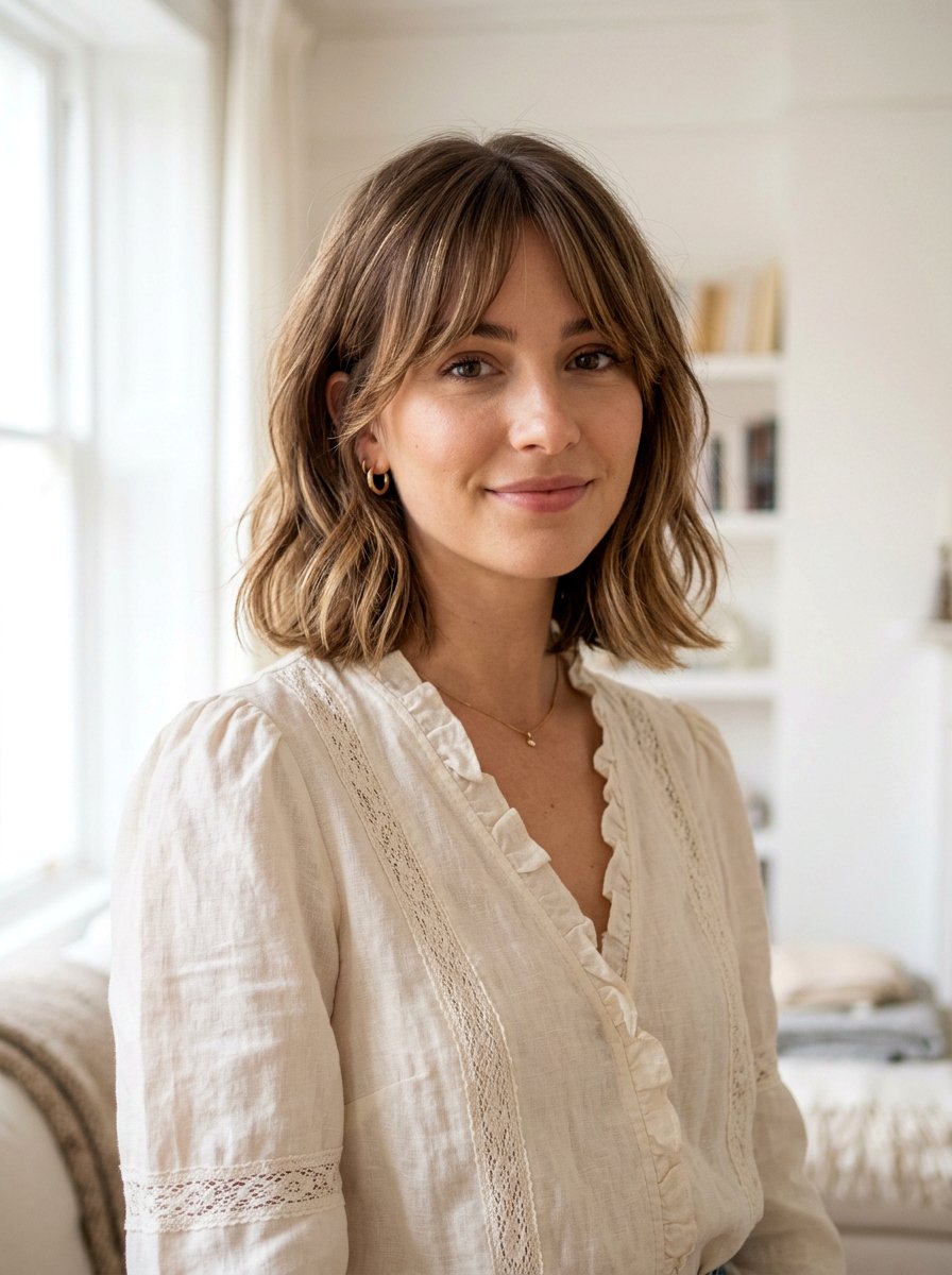 Collarbone Cut With Curtain Bangs - 20 pinterest haircut ideas for women - 20 pinterest haircut ideas for women