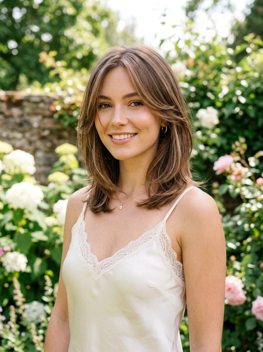 Collarbone Cut With Face Framing Layers - 20 cute shoulder length haircut ideas - 20 cute shoulder length haircut ideas