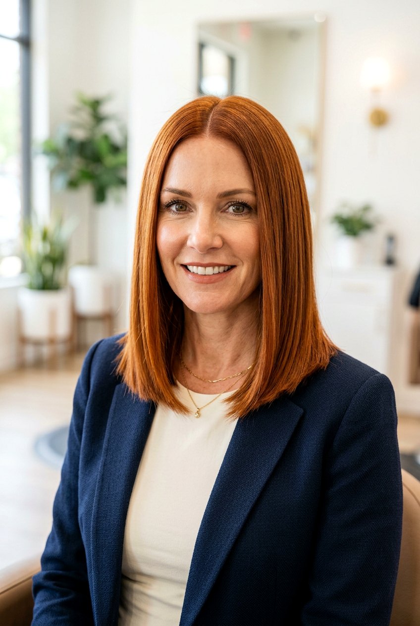 Collarbone Cut - 20 best haircuts for women over 40 - 20 best haircuts for women over 40