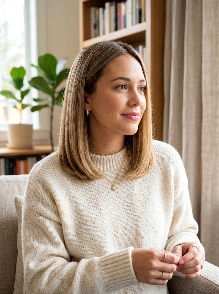 Collarbone Layered Haircut - 20 straight layered haircut for thick hair women - 20 straight layered haircut for thick hair women