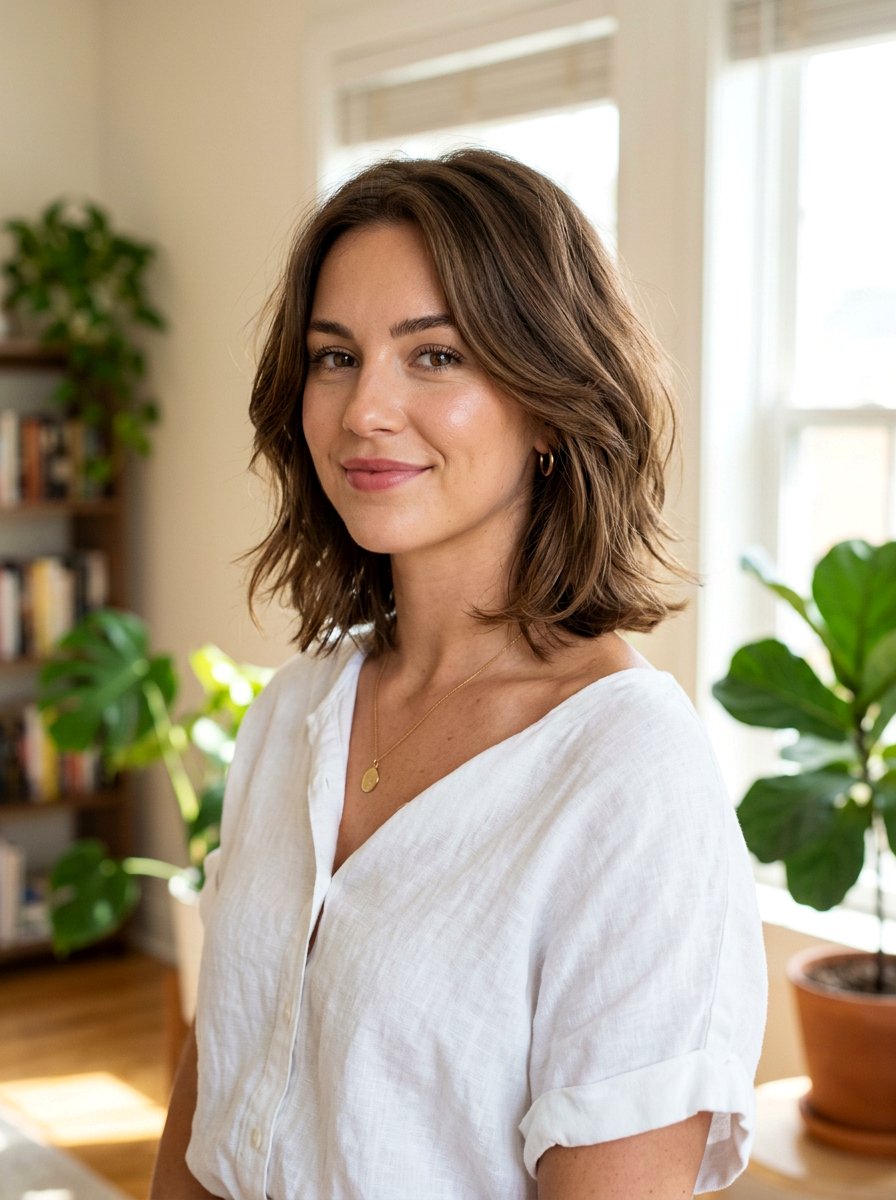 Collarbone Layered Haircut - 20 polished haircut for naturally gray hair - 20 polished haircut for naturally gray hair