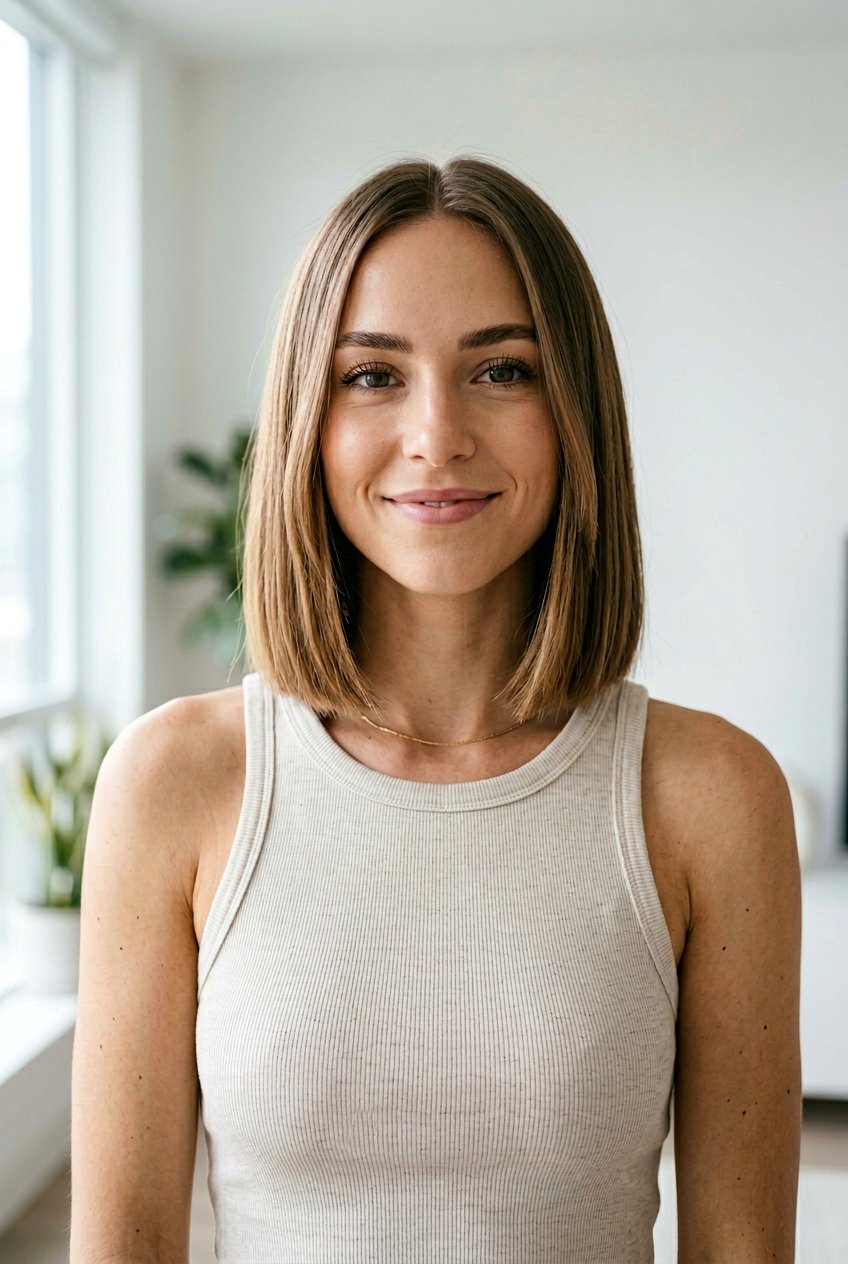 Collarbone Length Blunt Bob For Thin Hair - 20 blunt straight bob for fine hair - 20 blunt straight bob for fine hair