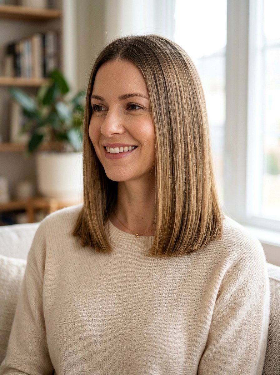 Collarbone Length Blunt Cut - 20 polished haircut for fine thin hair - 20 polished haircut for fine thin hair