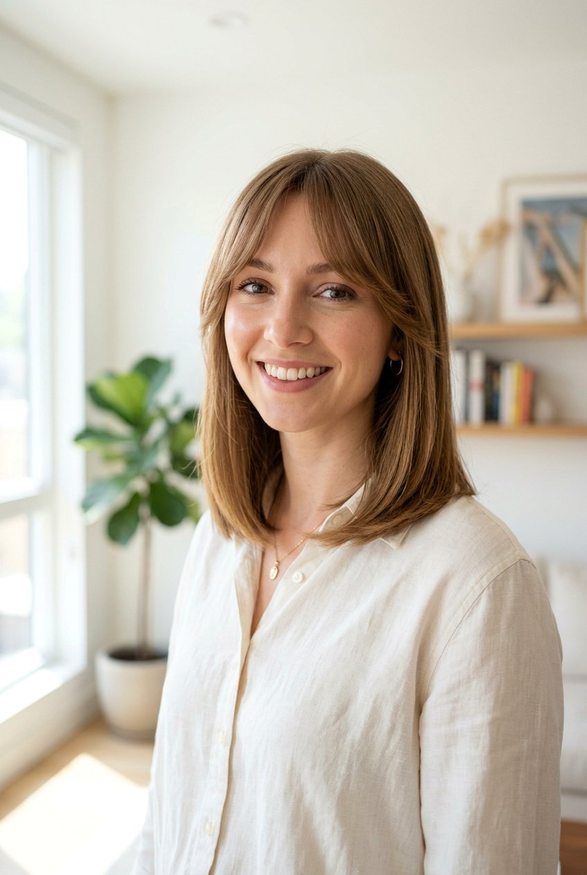 Collarbone Length Hair With Curtain Bangs For Thin Hair - 20 curtain bangs for thin hair - 20 curtain bangs for thin hair