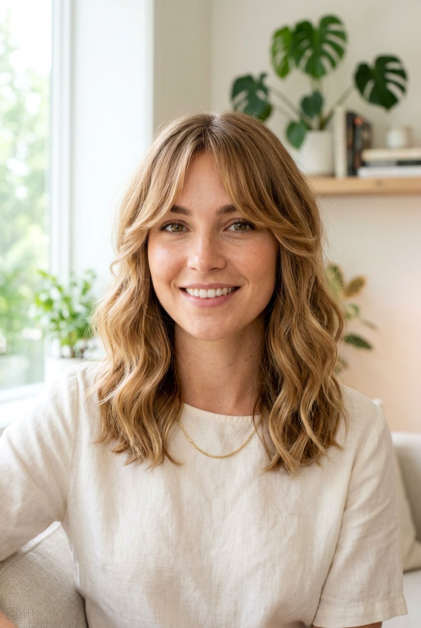 Collarbone Length Haircut With Curtain Bangs - 20 collarbone length haircuts - 20 collarbone length haircuts