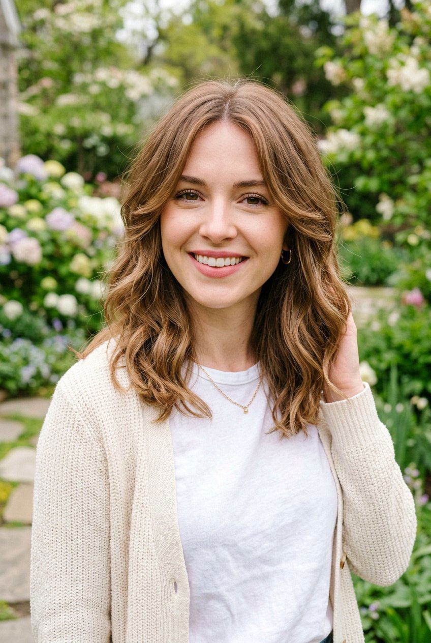 Collarbone Length Lob with Soft Layers for Heart Shaped Face - 20 medium haircut for heart shaped face women - 20 medium haircut for heart shaped face women