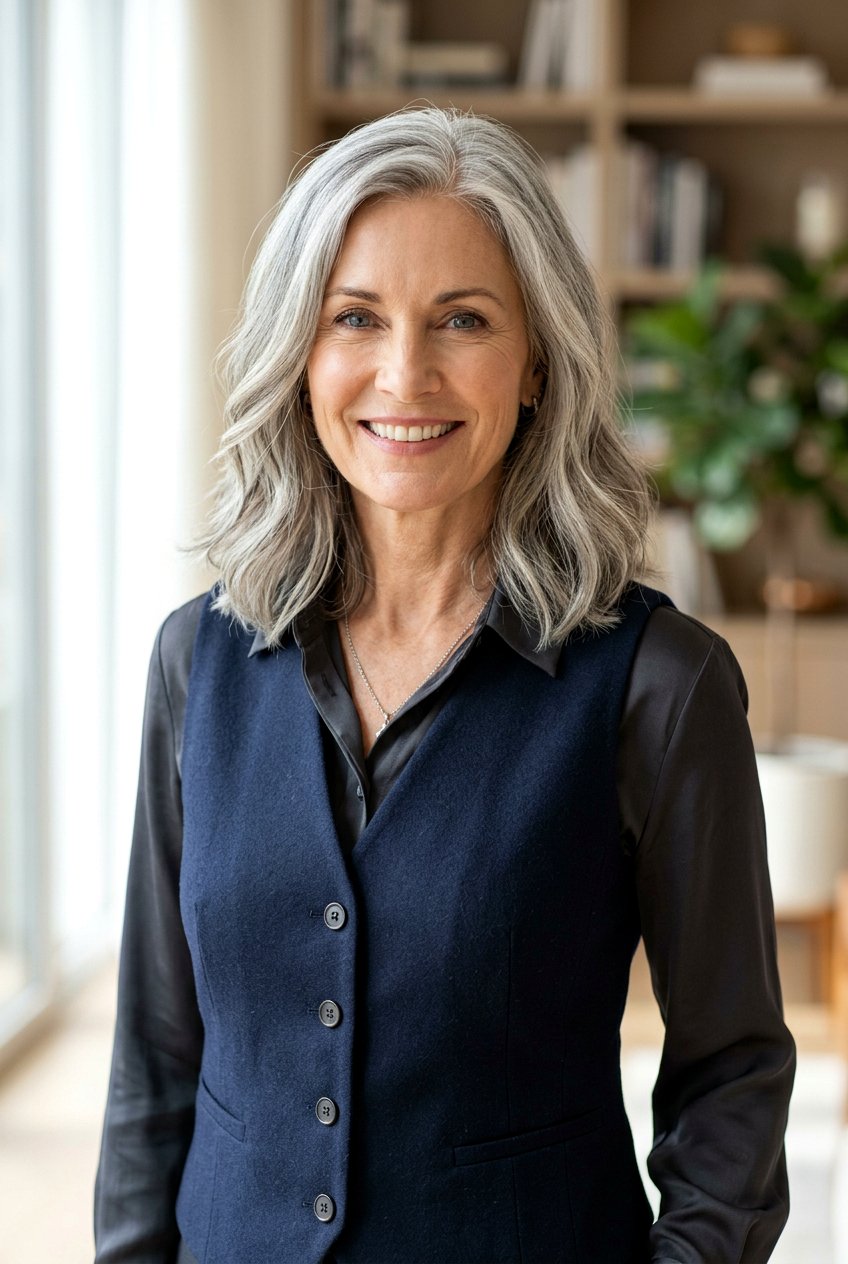 Collarbone Silver Gray Hair - 20 mature women silver gray hair ideas - 20 mature women silver gray hair ideas