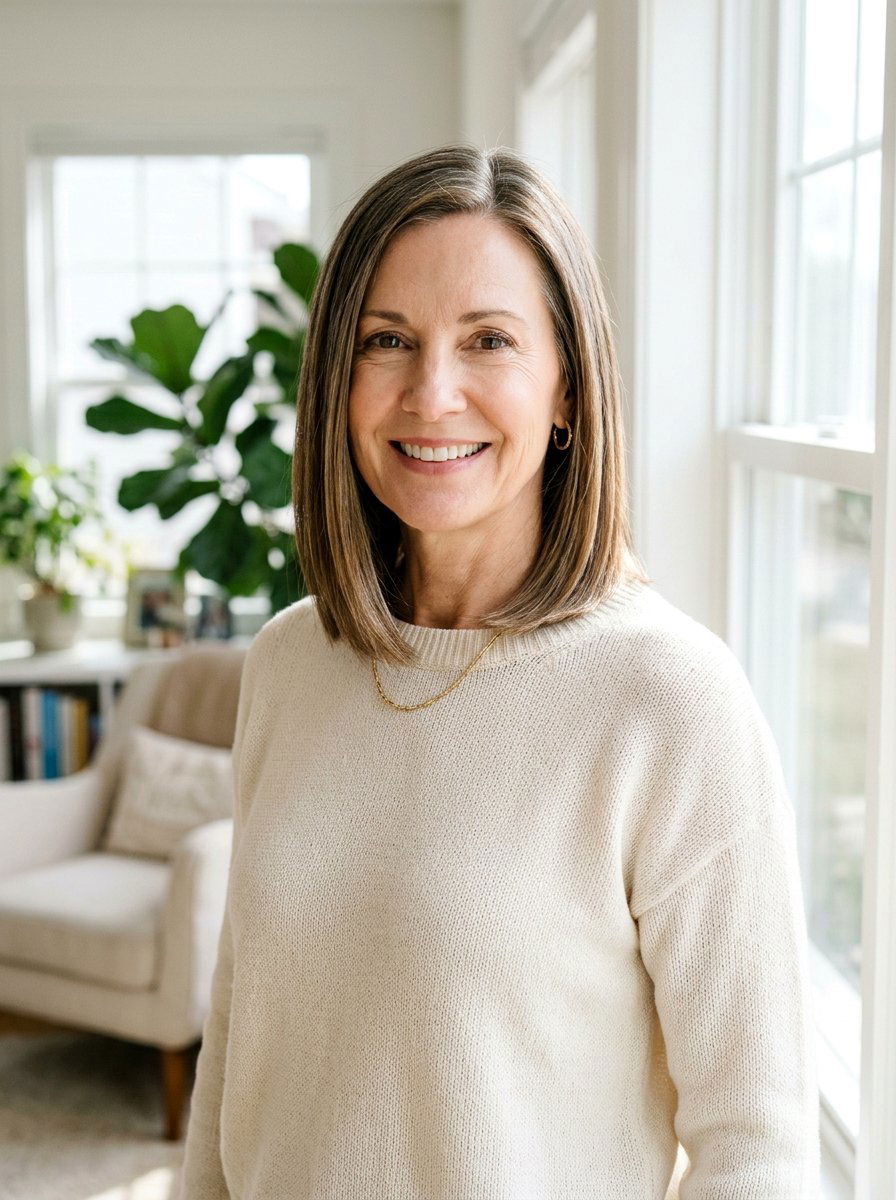 Collarbone Straight Bob - 20 straight bob haircut for mature women - 20 straight bob haircut for mature women