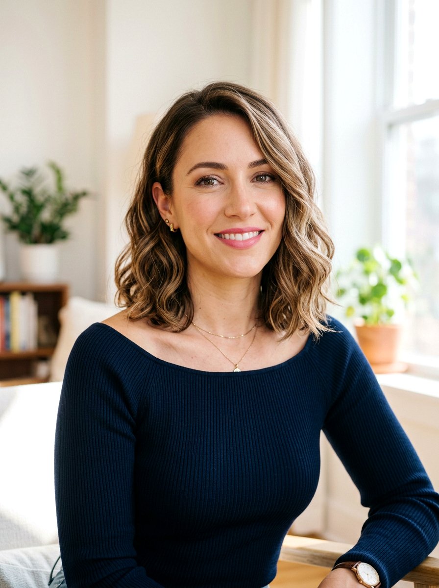 Collarbone Wavy Lob Haircut - 20 wavy lob haircut for older women - 20 wavy lob haircut for older women