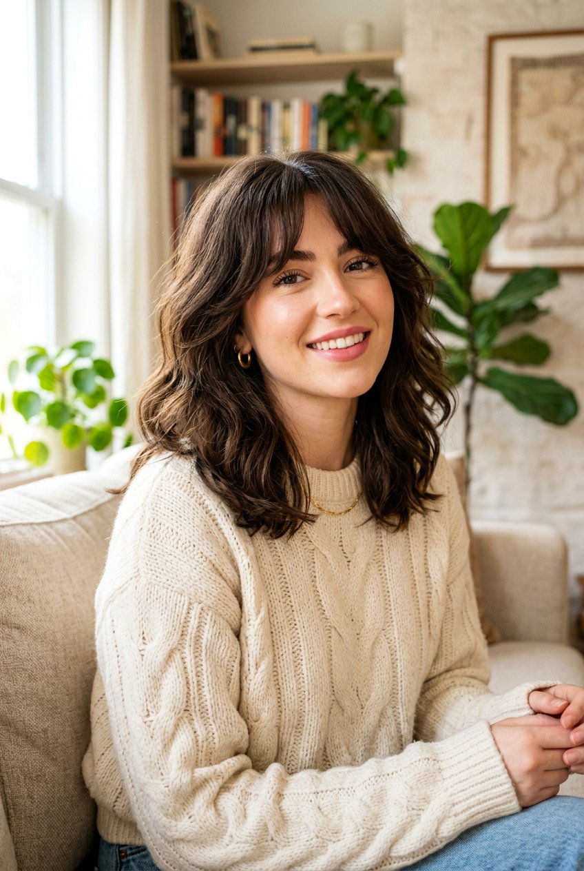 Collarbone lob with curtain bangs thick hair - 20 collarbone layers for thick hair - 20 collarbone layers for thick hair