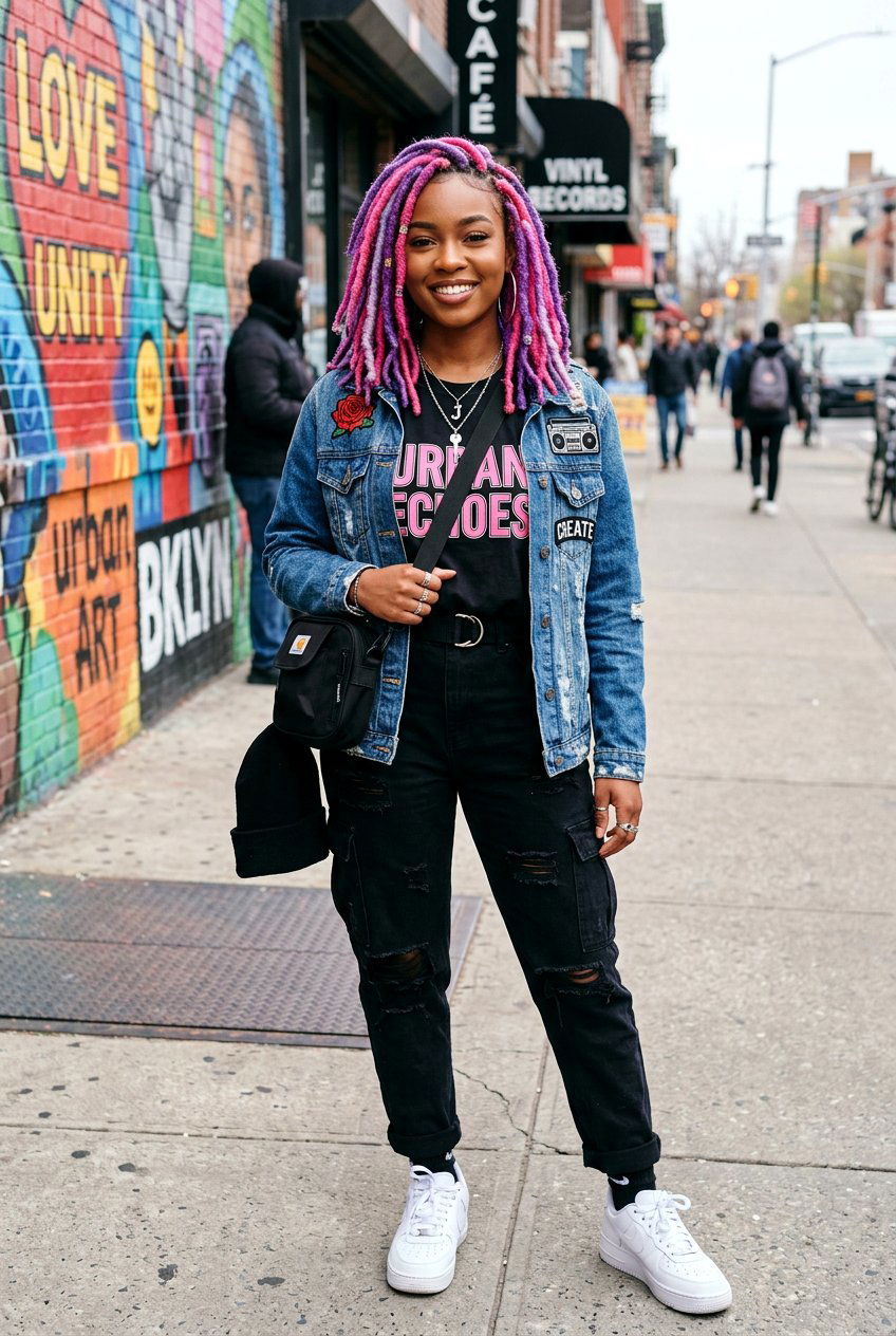 Colorful Faux Loc - 20 black women faux loc ideas - 20 black women faux loc ideas