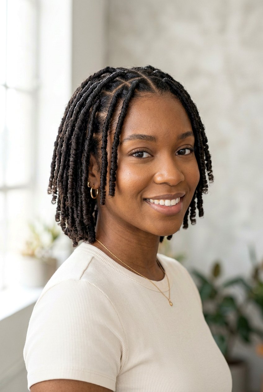 Comb Coil Starter Loc Bob - 20 starter loc bob styles