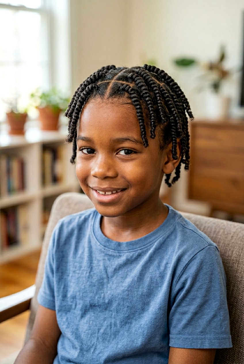 Comb Coil Starter Locs - 20 little boy starter locs - 20 little boy starter locs