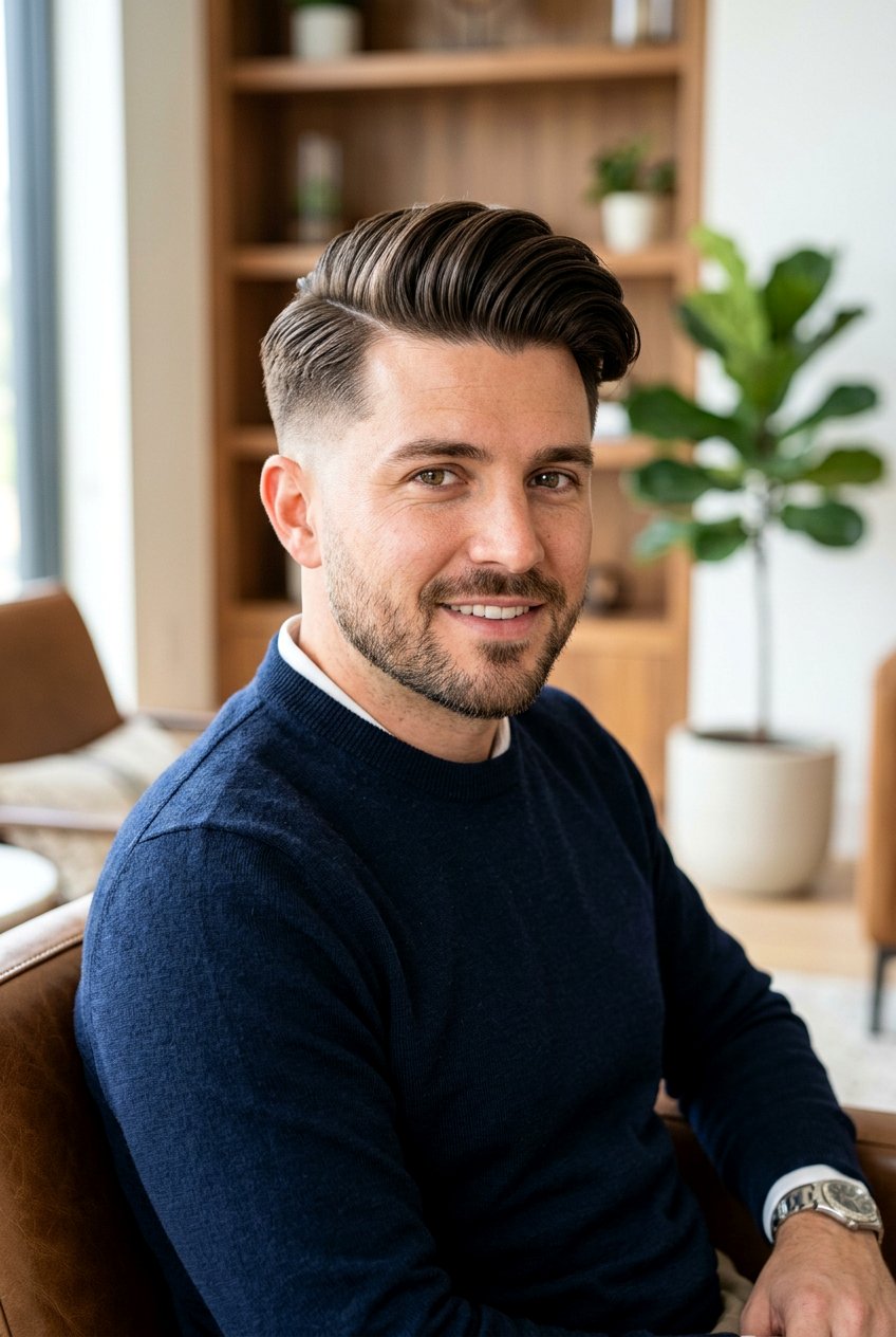 Comb Over Haircut - 20 men professional haircut for office - 20 men professional haircut for office