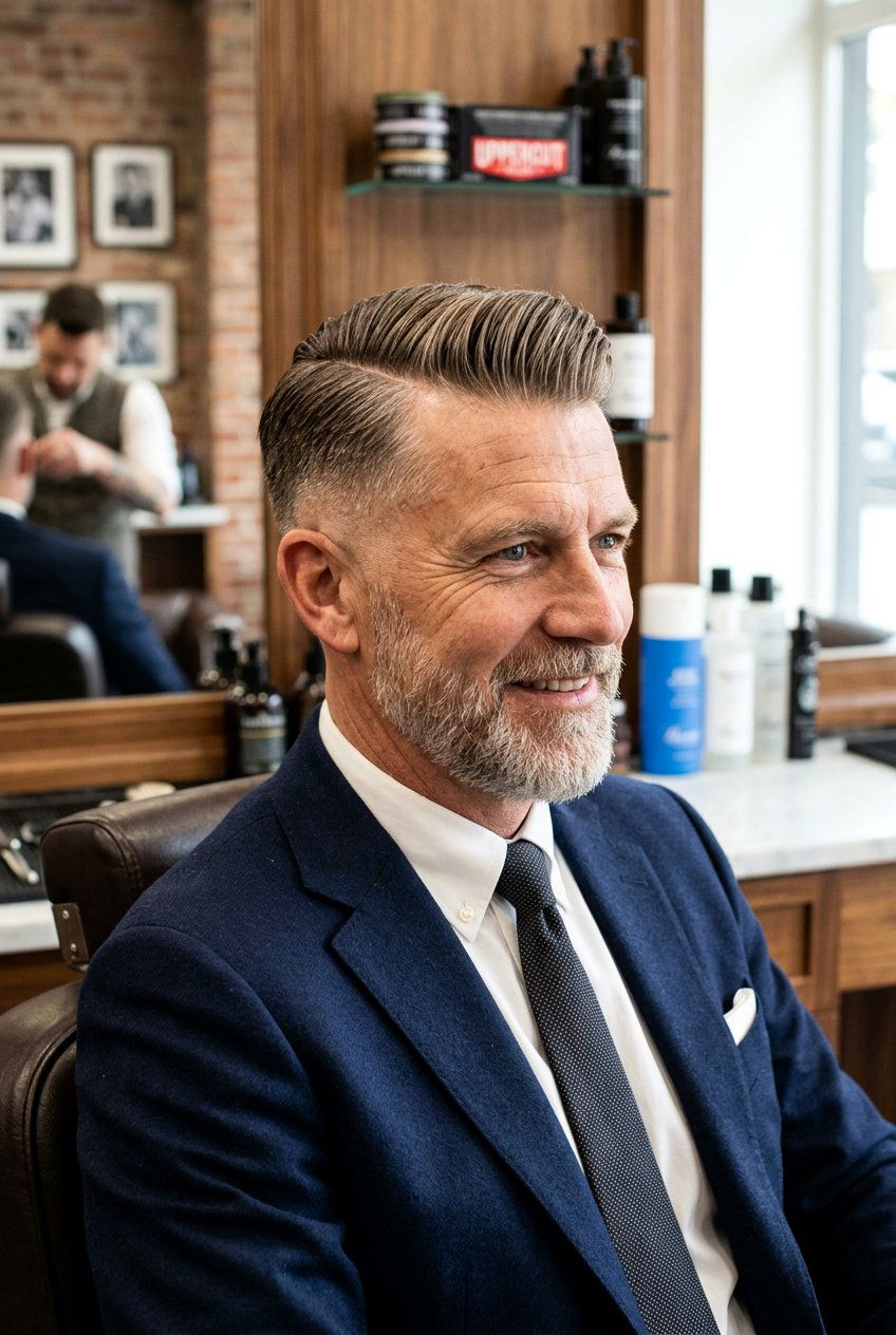 Comb Over Mature Men Haircut - 20 men haircut ideas for mature style - 20 men haircut ideas for mature style