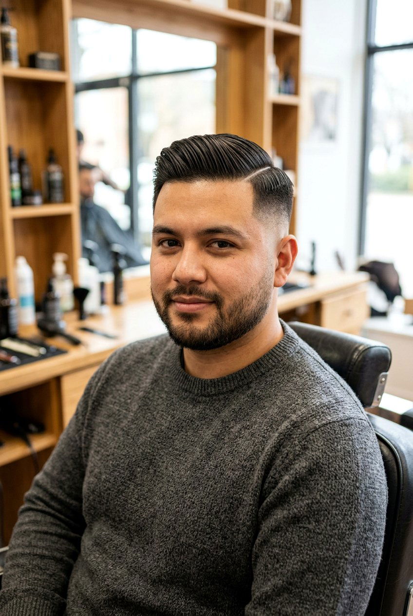 Comb Over Men Haircut Round Face - 20 men haircut ideas for round face - 20 men haircut ideas for round face