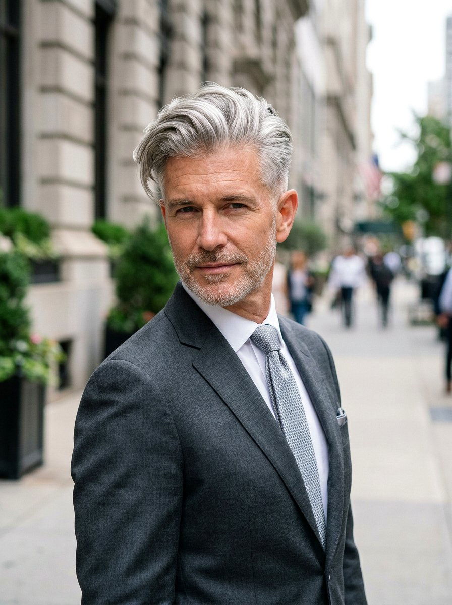 Comb Over Taper Grey Hair - 20 salt and pepper taper haircut men - 20 salt and pepper taper haircut men