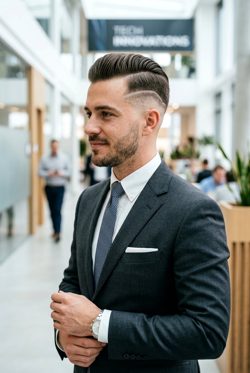 Comb Over With Design - 20 boys graduation hairstyle with comb over - 20 boys graduation hairstyle with comb over