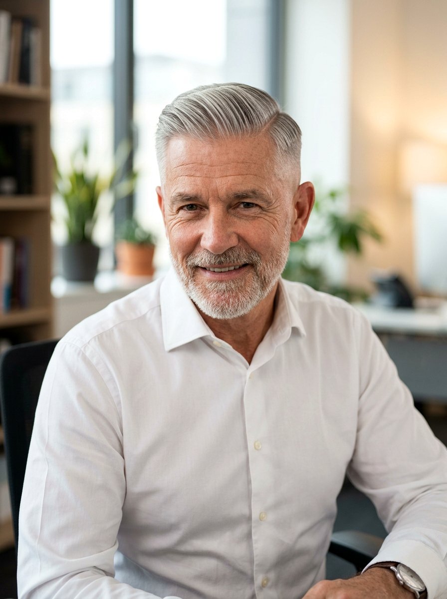 Comb Over With Fade - 20 older men hairstyles with gray hair - 20 older men hairstyles with gray hair